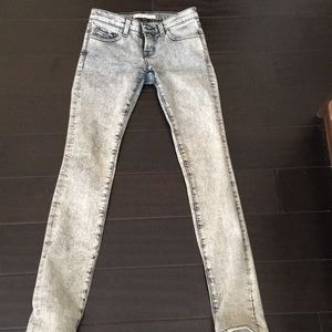 Jbrand Acid wash pencil leg jeans size 24